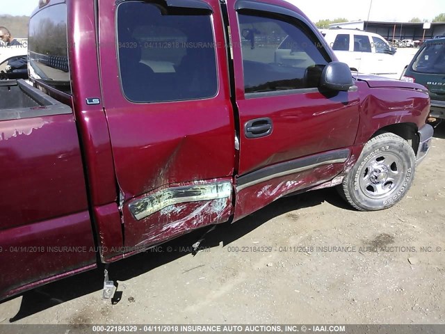 2GCEC19T041183653 - 2004 CHEVROLET SILVERADO C1500 BURGUNDY photo 6