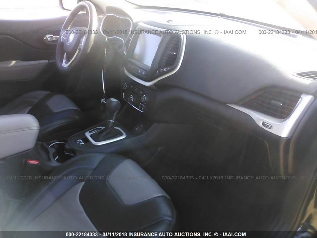 1C4PJLDB9EW207886 - 2014 JEEP CHEROKEE LIMITED BLACK photo 5