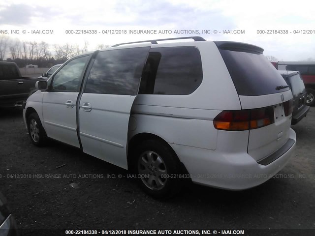 5FNRL18983B122974 - 2003 HONDA ODYSSEY EXL თეთრი ფოტო 3