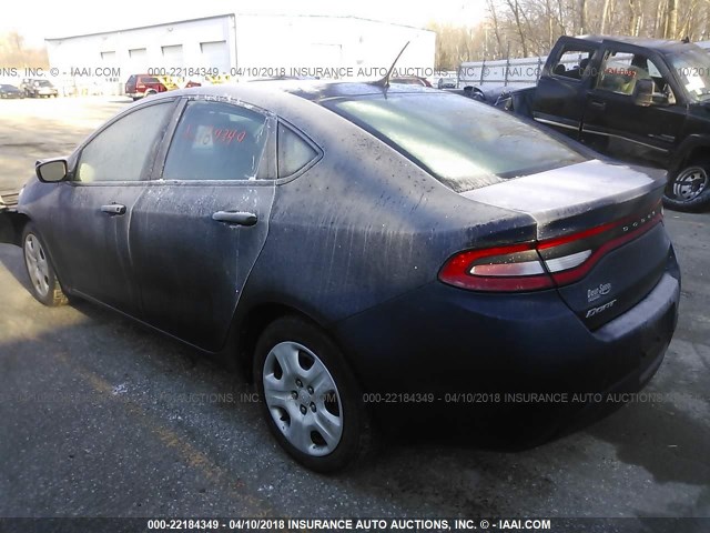 1C3CDFAA7DD175053 - 2013 DODGE DART SE/AERO Dark Blue photo 3