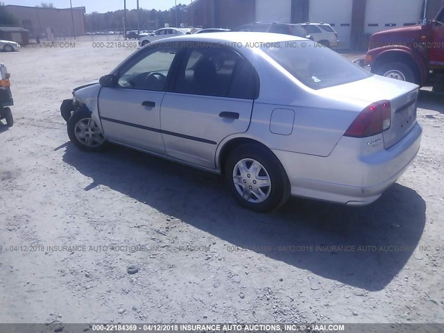 1HGES16354L009337 - 2004 HONDA CIVIC DX VP SILVER photo 3