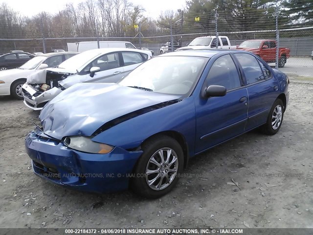 1G1JF52F147303313 - 2004 CHEVROLET CAVALIER LS BLUE photo 2