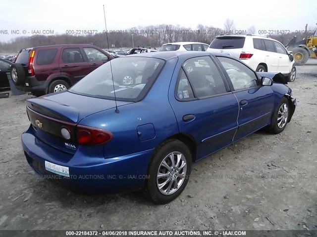 1G1JF52F147303313 - 2004 CHEVROLET CAVALIER LS BLUE photo 4