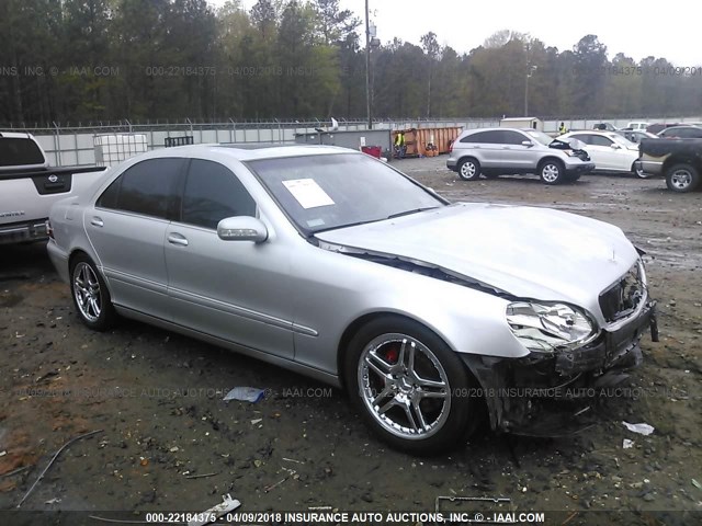 WDBNG75J31A144437 - 2001 MERCEDES-BENZ S 500 SILVER photo 1