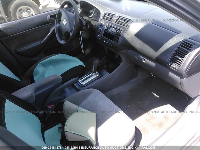 1HGES16365L016363 - 2005 HONDA CIVIC DX VP ნაცრისფერი ფოტო 5