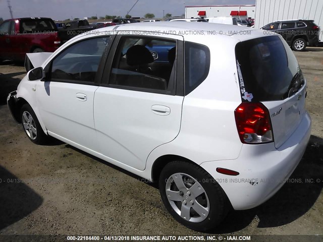 KL1TD66678B094384 - 2008 CHEVROLET AVEO LS WHITE photo 3