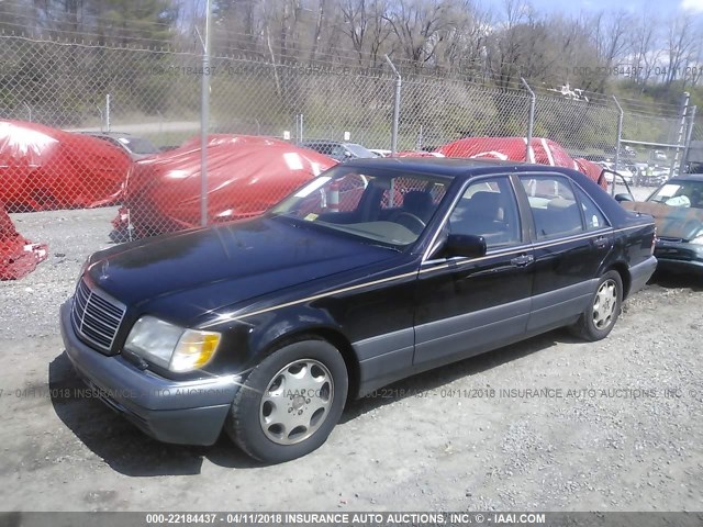 WDBGA33E7SA273792 - 1995 MERCEDES-BENZ S 320 BLACK photo 2