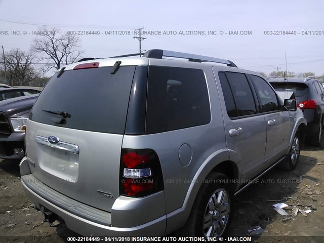1FMEU65847UB10642 - 2007 FORD EXPLORER LIMITED SILVER photo 4