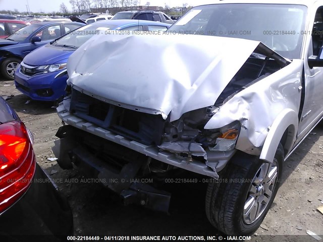 1FMEU65847UB10642 - 2007 FORD EXPLORER LIMITED 银色 照片 6