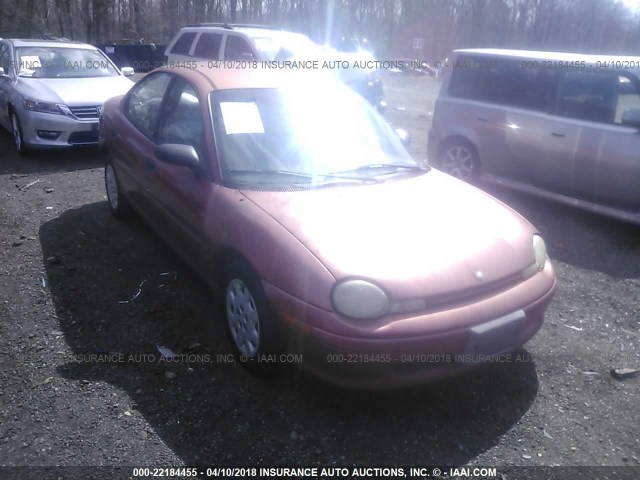 1B3ES47C7WD631404 - 1998 DODGE NEON HIGHLINE/SPORT/LE RED photo 1