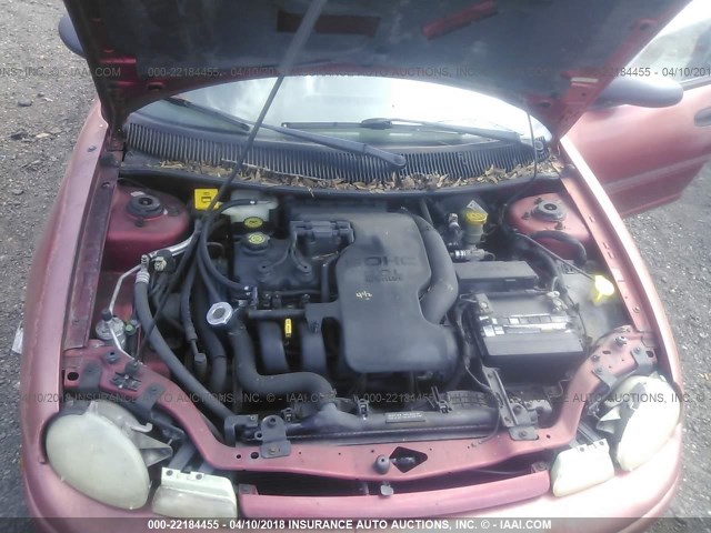 1B3ES47C7WD631404 - 1998 DODGE NEON HIGHLINE/SPORT/LE RED photo 10