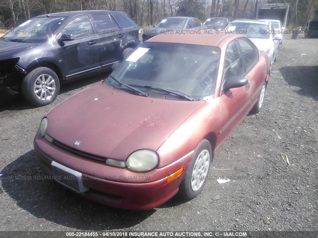 1B3ES47C7WD631404 - 1998 DODGE NEON HIGHLINE/SPORT/LE RED photo 2