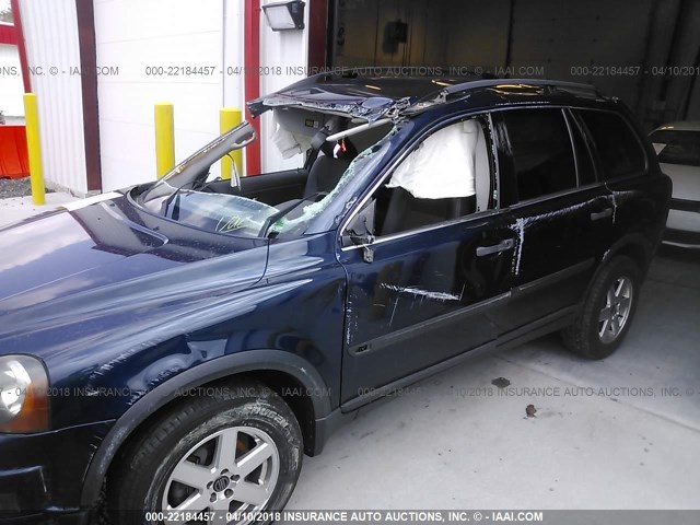 YV1CM59H141065554 - 2004 VOLVO XC90 BLUE photo 6