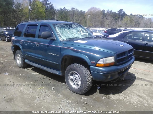 1B4HS28N3YF192996 - 2000 DODGE DURANGO GREEN photo 1