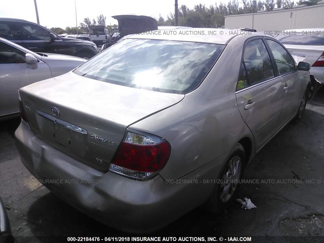 4T1BF32K26U120077 - 2006 TOYOTA CAMRY LE/XLE/SE ოქროსფერი ფოტო 4