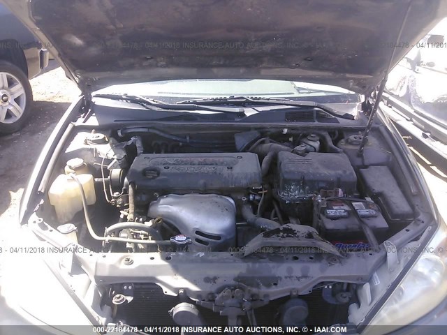 4T1BE32K14U897799 - 2004 TOYOTA CAMRY LE/XLE/SE GRAY photo 10