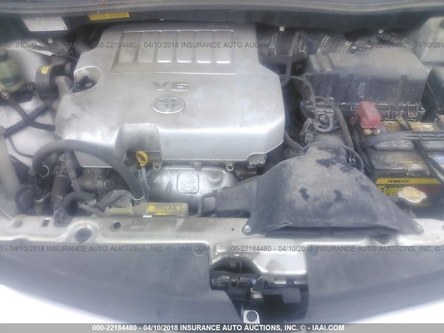 5TDYK4CC9AS329272 - 2010 TOYOTA SIENNA XLE/XLE LIMITED SILVER photo 10