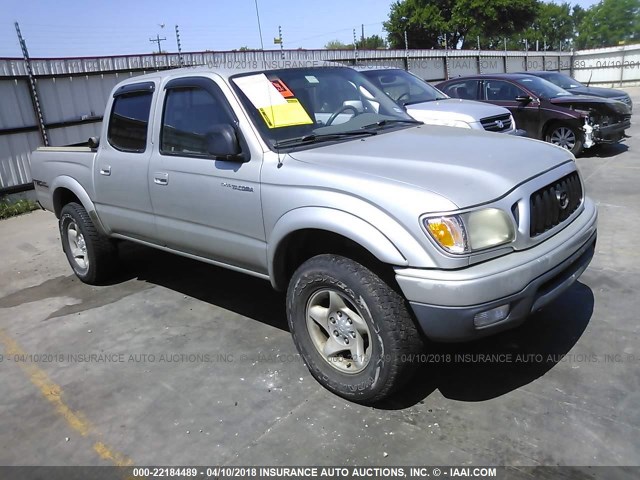 5TEHN72N42Z119467 - 2002 TOYOTA TACOMA DOUBLE CAB TAN photo 1