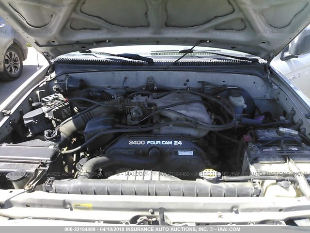 5TEHN72N42Z119467 - 2002 TOYOTA TACOMA DOUBLE CAB თაფლისფერი ფოტო 10