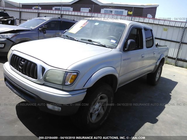 5TEHN72N42Z119467 - 2002 TOYOTA TACOMA DOUBLE CAB TAN photo 2