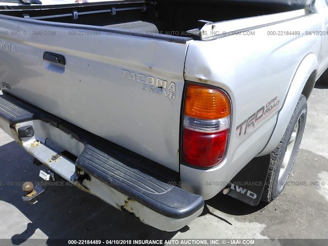 5TEHN72N42Z119467 - 2002 TOYOTA TACOMA DOUBLE CAB TAN photo 6