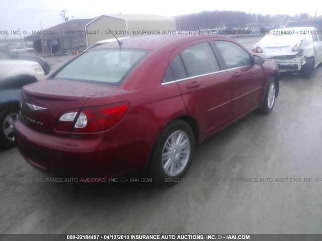 1C3LC56K87N508938 - 2007 CHRYSLER SEBRING TOURING MAROON photo 4