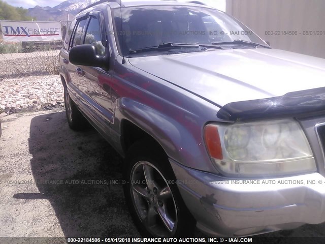 1J4GW58N01C584677 - 2001 JEEP GRAND CHEROKEE LIMITED SILVER photo 6