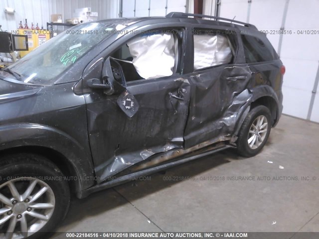 3C4PDDBG5ET211905 - 2014 DODGE JOURNEY SXT GRAY photo 6