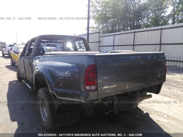 1FTWW33P25ED10955 - 2005 FORD F350 SUPER DUTY GRAY photo 3