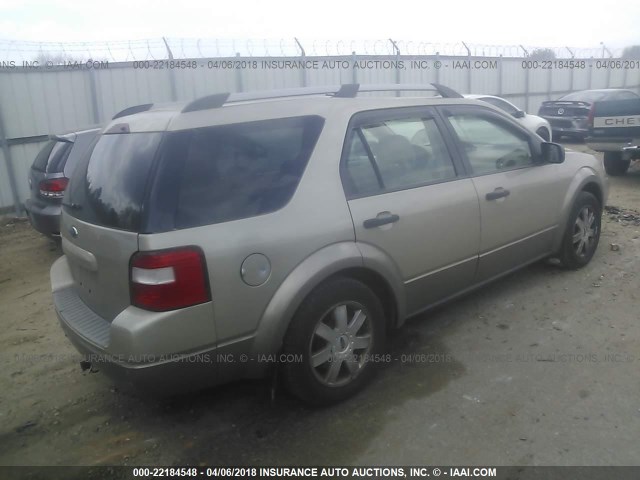 1FMZK04105GA13376 - 2005 FORD FREESTYLE SE Champagne photo 4