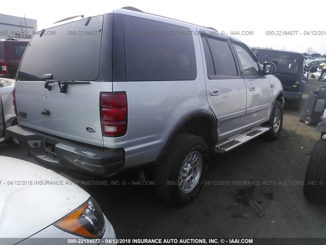 1FMPU16L11LB72477 - 2001 FORD EXPEDITION XLT SILVER photo 4