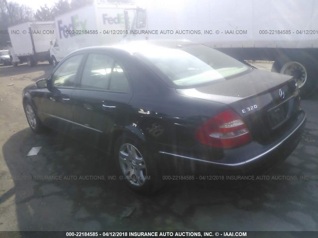 WDBUF26J15A581696 - 2005 MERCEDES-BENZ E 320 CDI BLACK photo 3