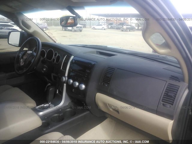 5TFUY5F14BX196168 - 2011 TOYOTA TUNDRA DOUBLE CAB SR5 GREEN photo 5