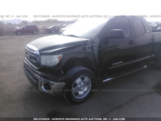 5TFUY5F14BX196168 - 2011 TOYOTA TUNDRA DOUBLE CAB SR5 GREEN photo 6