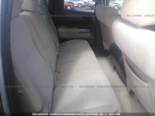 5TFUY5F14BX196168 - 2011 TOYOTA TUNDRA DOUBLE CAB SR5 GREEN photo 8
