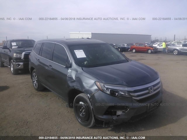 5FNYF6H73GB112101 - 2016 HONDA PILOT EXLN GRAY photo 1