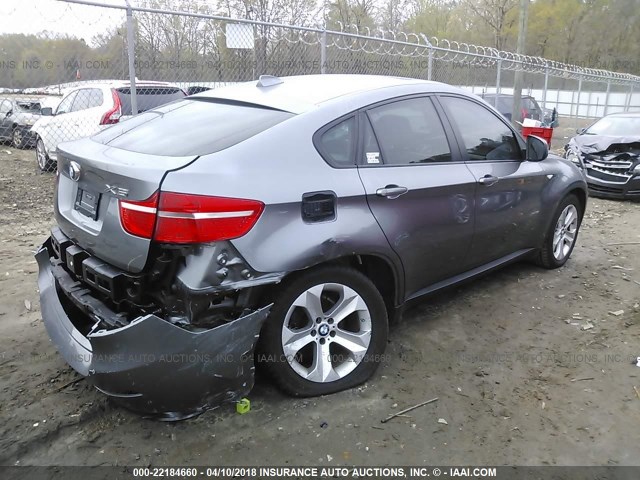 5UXFG2C56CL780466 - 2012 BMW X6 XDRIVE35I GRAY photo 4