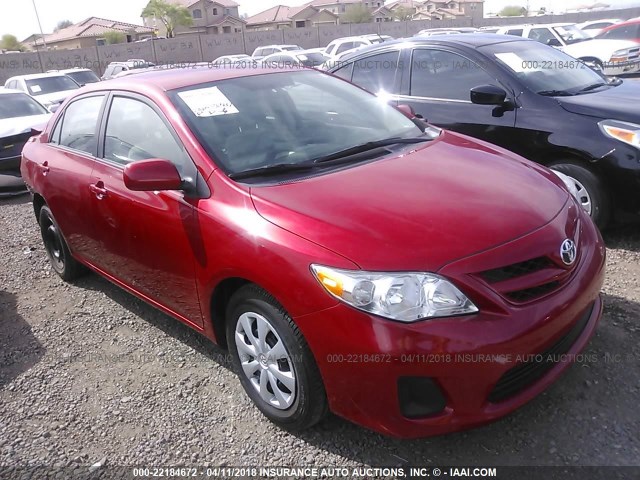 2T1BU4EE4BC709984 - 2011 TOYOTA COROLLA S/LE RED photo 1