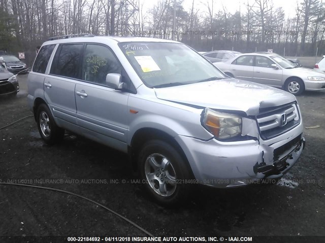 5FNYF18636B005915 - 2006 HONDA PILOT EX SILVER photo 1