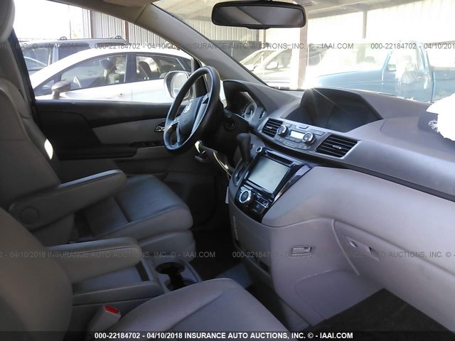 5FNRL5H67FB123373 - 2015 HONDA ODYSSEY EXL ლურჯი ფოტო 5