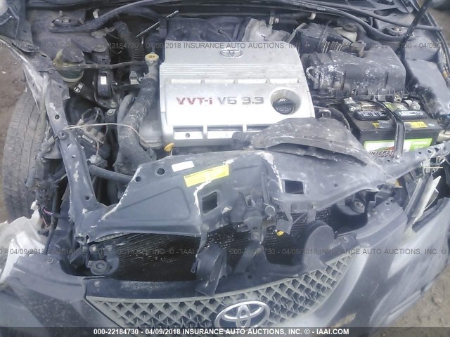 4T1CA30P77U118196 - 2007 TOYOTA CAMRY SOLARA SE/SLE GRAY photo 10