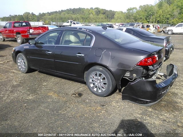 1G4HD57M29U144521 - 2009 BUICK LUCERNE CXL Dark Brown photo 3