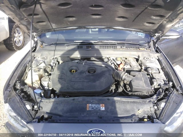 3FA6P0K91FR267647 - 2015 FORD FUSION TITANIUM GRAY photo 10