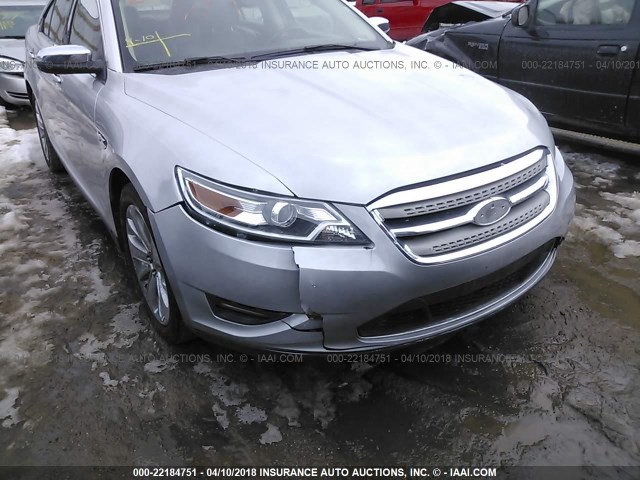 1FAHP2FW1AG144421 - 2010 FORD TAURUS LIMITED SILVER photo 6