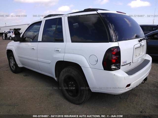 1GNDS13S862314823 - 2006 CHEVROLET TRAILBLAZER LS/LT WHITE photo 3