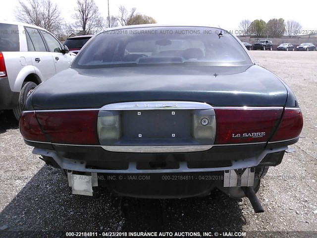 1G4HR54K81U182845 - 2001 BUICK LESABRE LIMITED GREEN photo 6