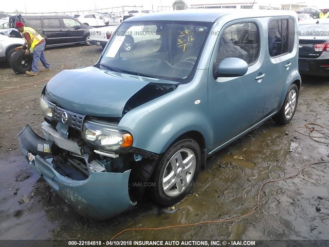 JN8AZ28R89T124381 - 2009 NISSAN CUBE S/SL BLUE photo 2