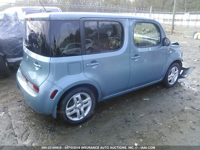 JN8AZ28R89T124381 - 2009 NISSAN CUBE S/SL BLUE photo 4