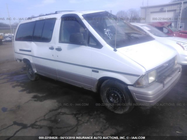 1FMDA41X8SZA51127 - 1995 FORD AEROSTAR WHITE photo 1