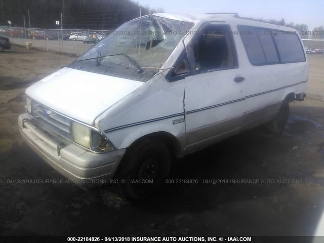 1FMDA41X8SZA51127 - 1995 FORD AEROSTAR WHITE photo 2